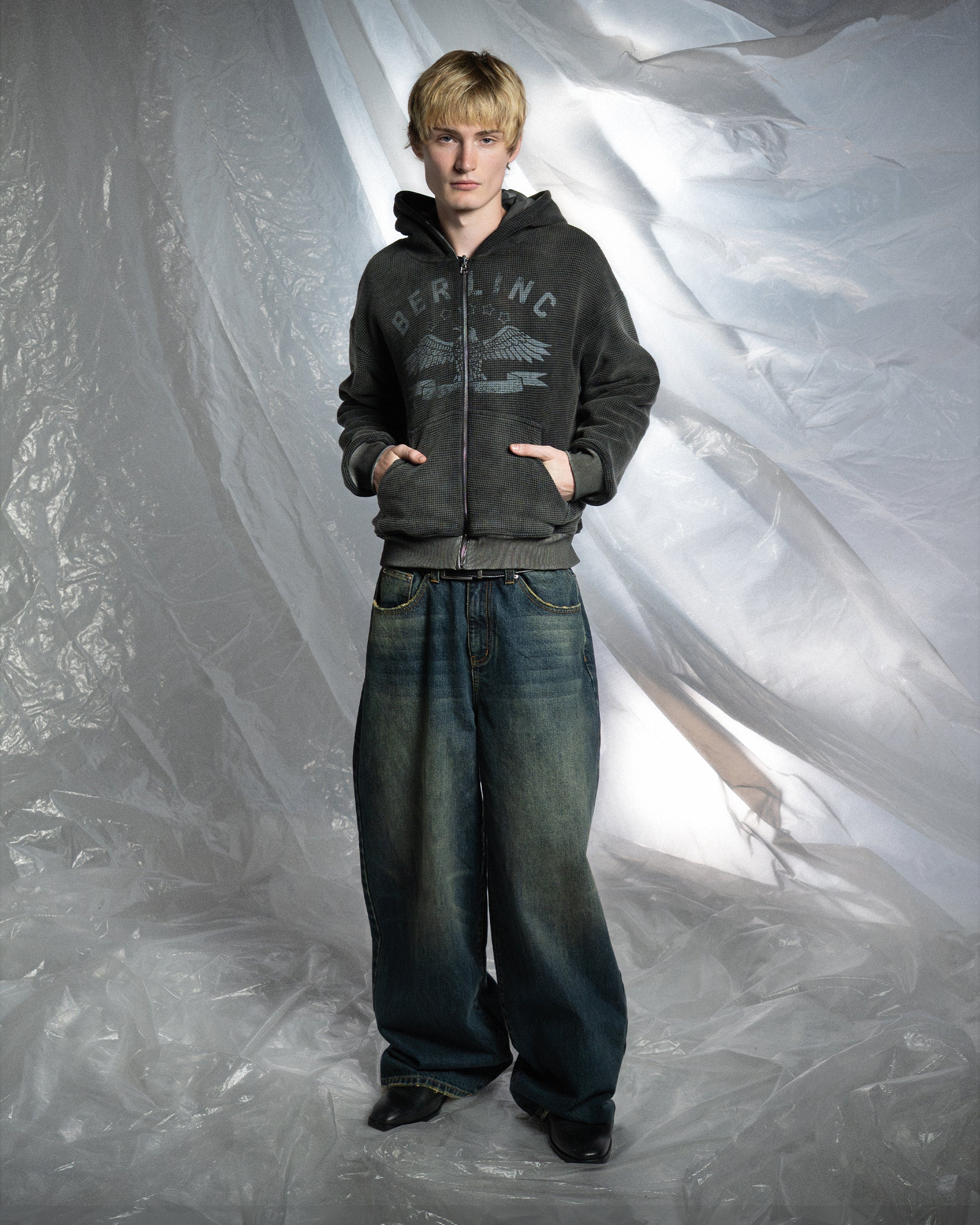 REVERSIBLE CAMO ZIP UP HOODIE