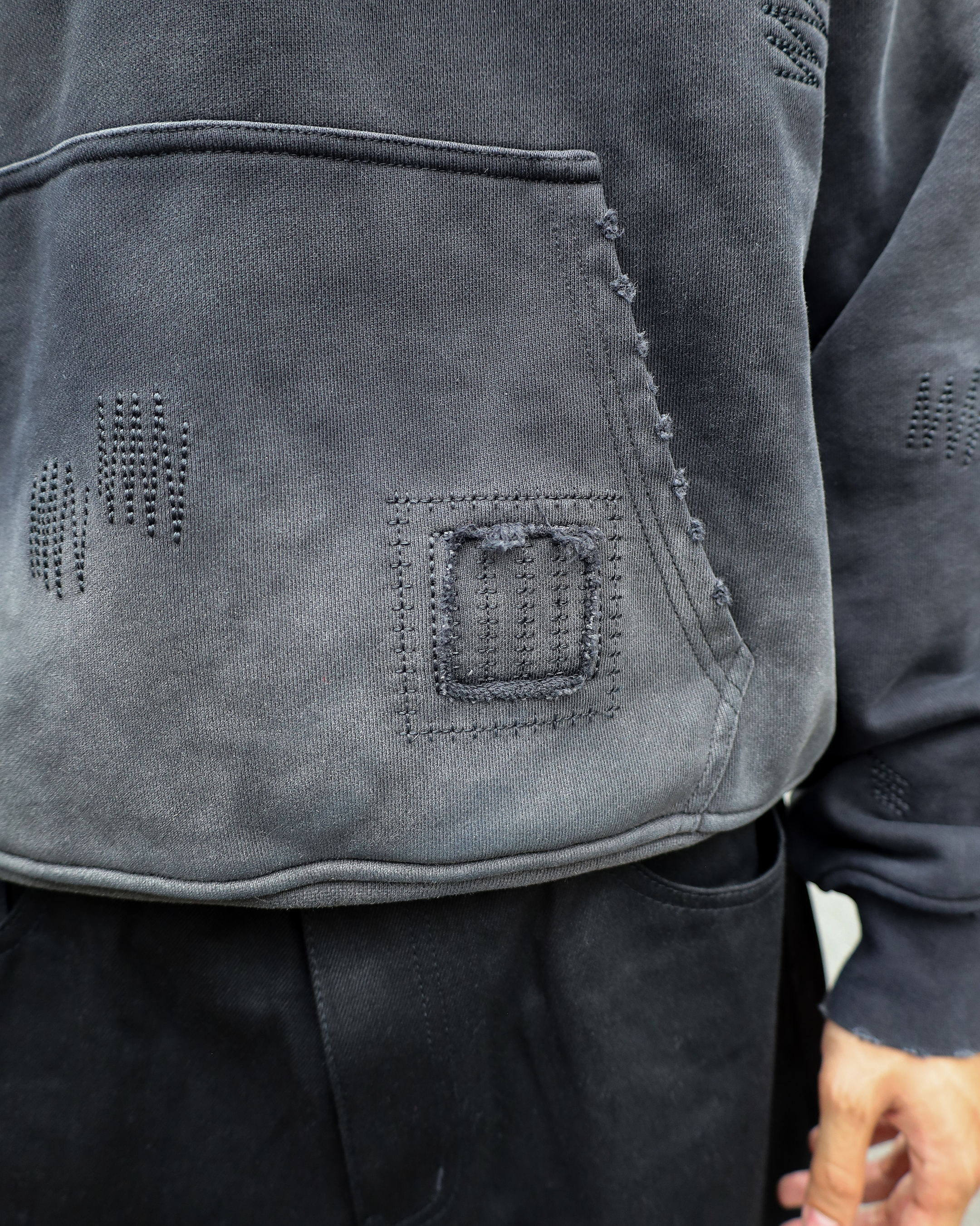 SASHIKO SUNFADED HOODIE