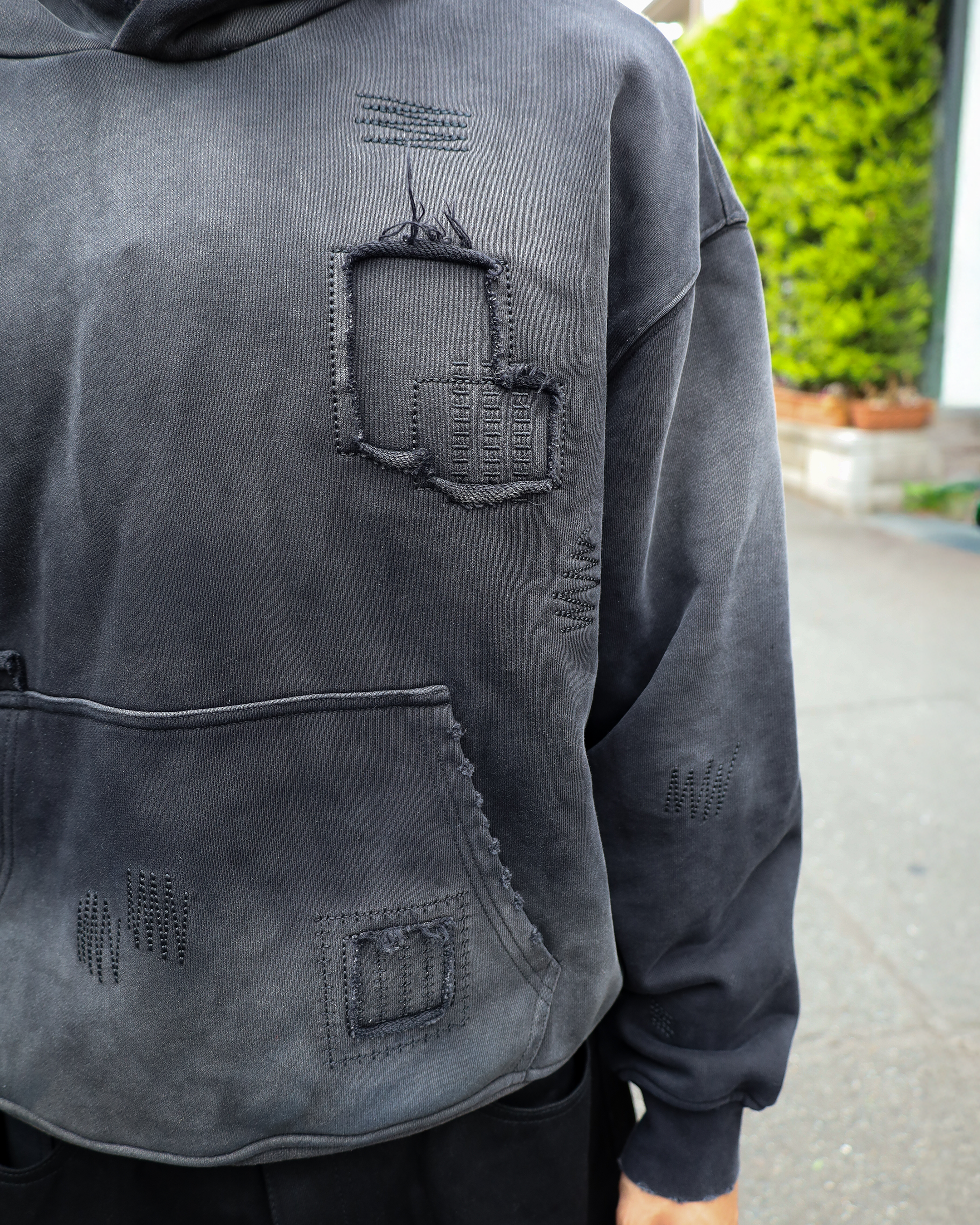 SASHIKO SUNFADED HOODIE