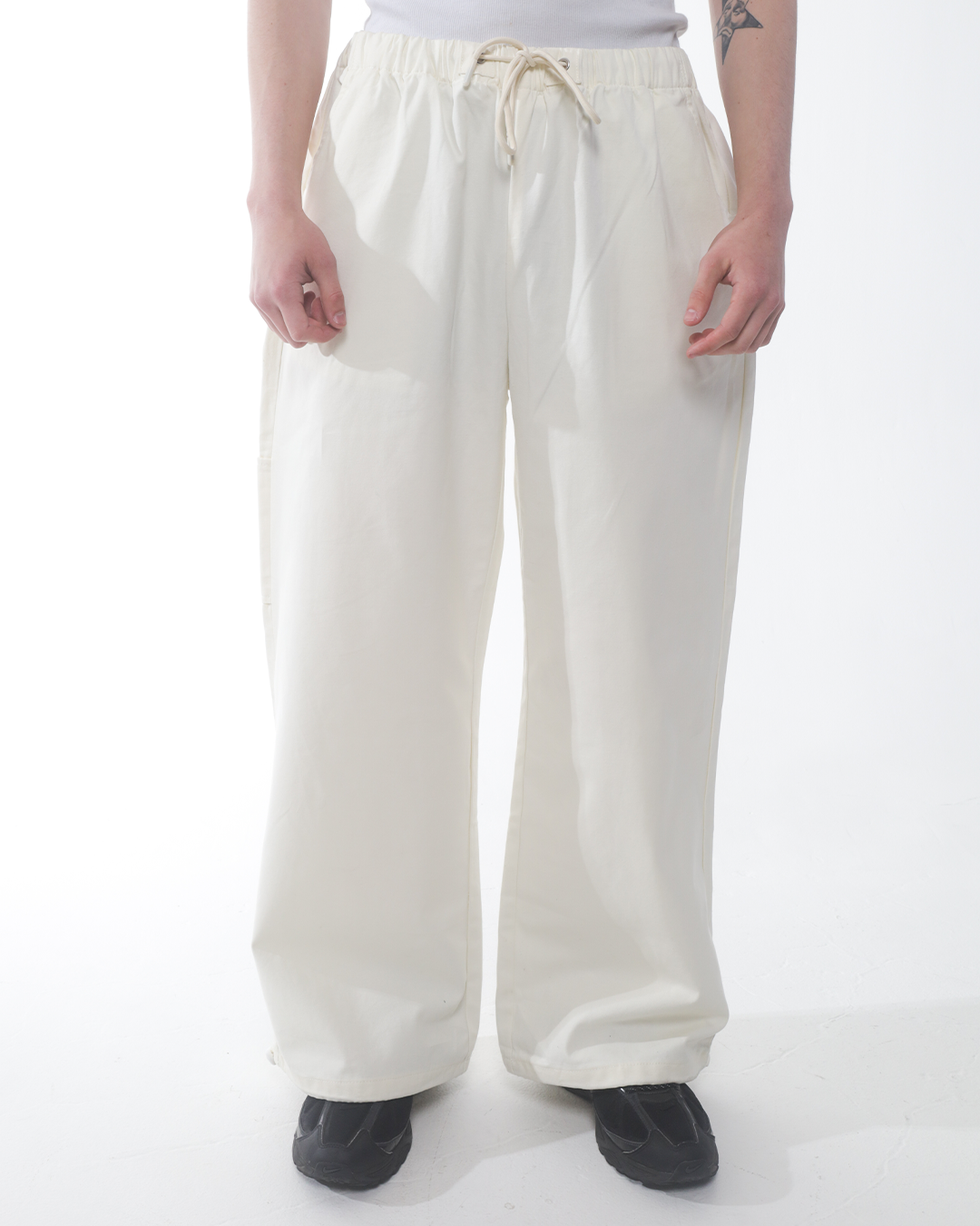 Off White Canvas Pants