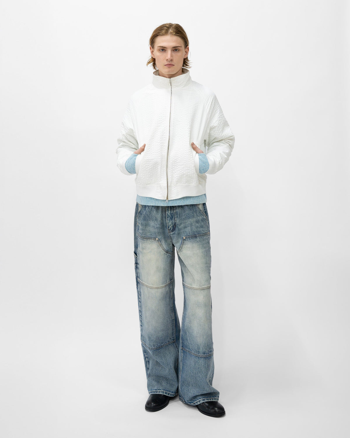 LIGHTWASH DOUBLE KNEES JAPANESE SELVEDGE DENIM