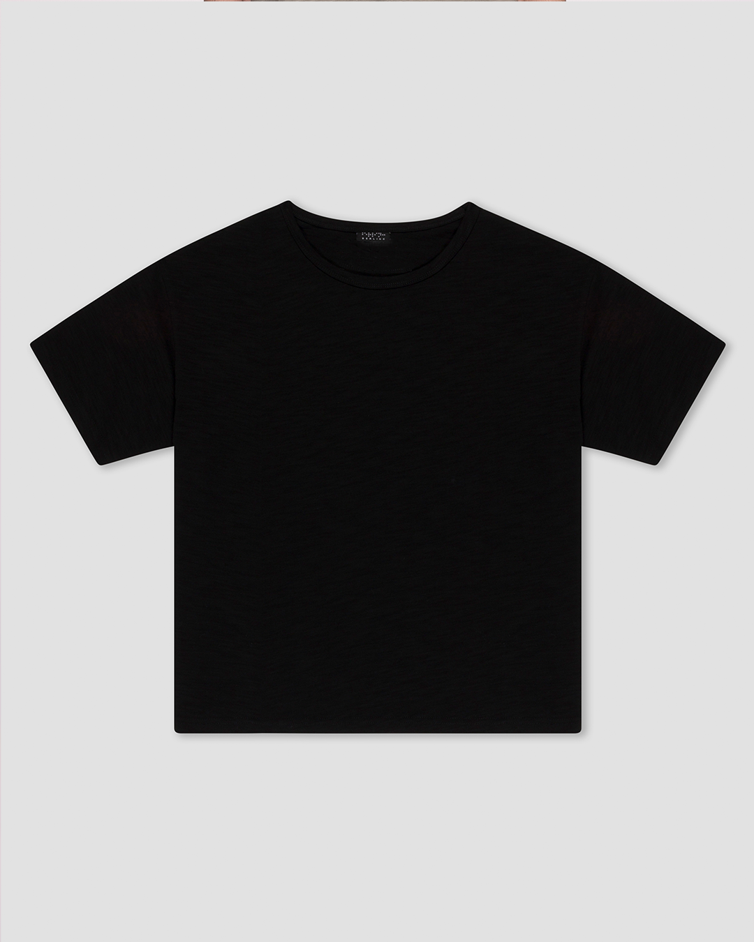 BLACK SLUB TSHIRT