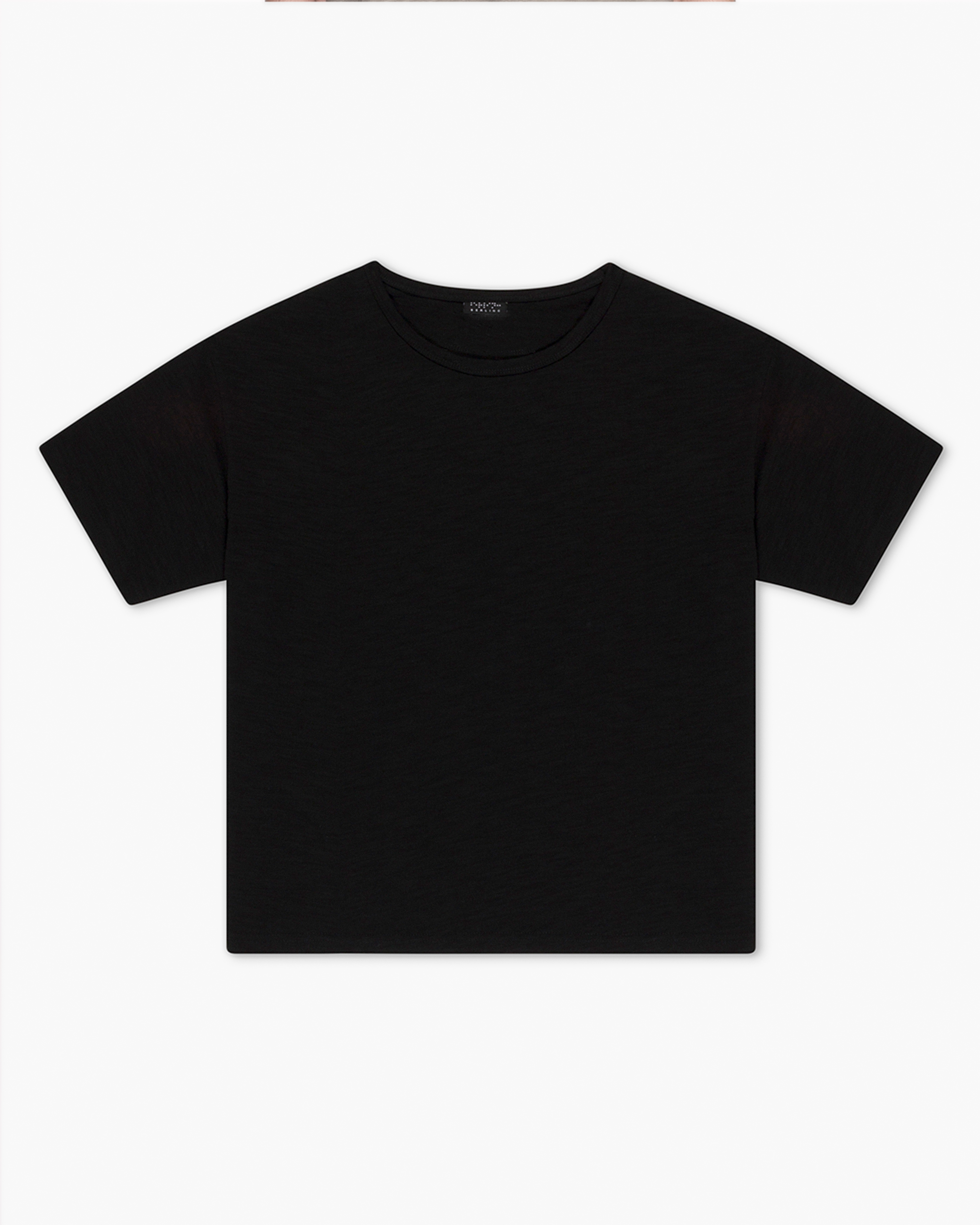 BLACK SLUB TSHIRT