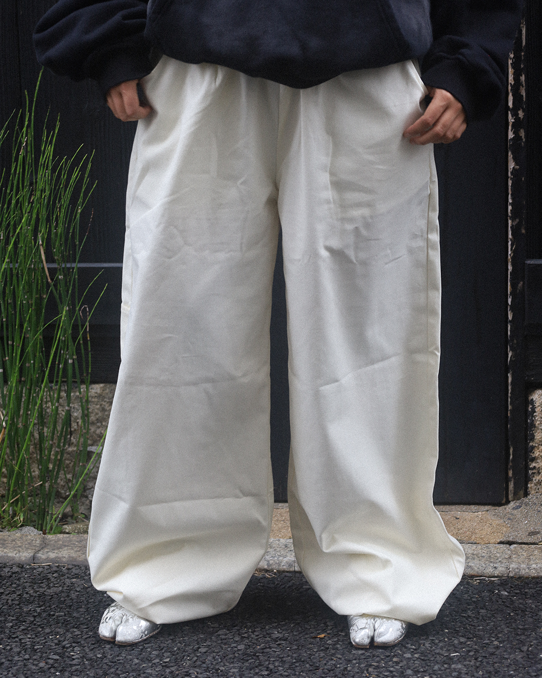 Off White Canvas Pants