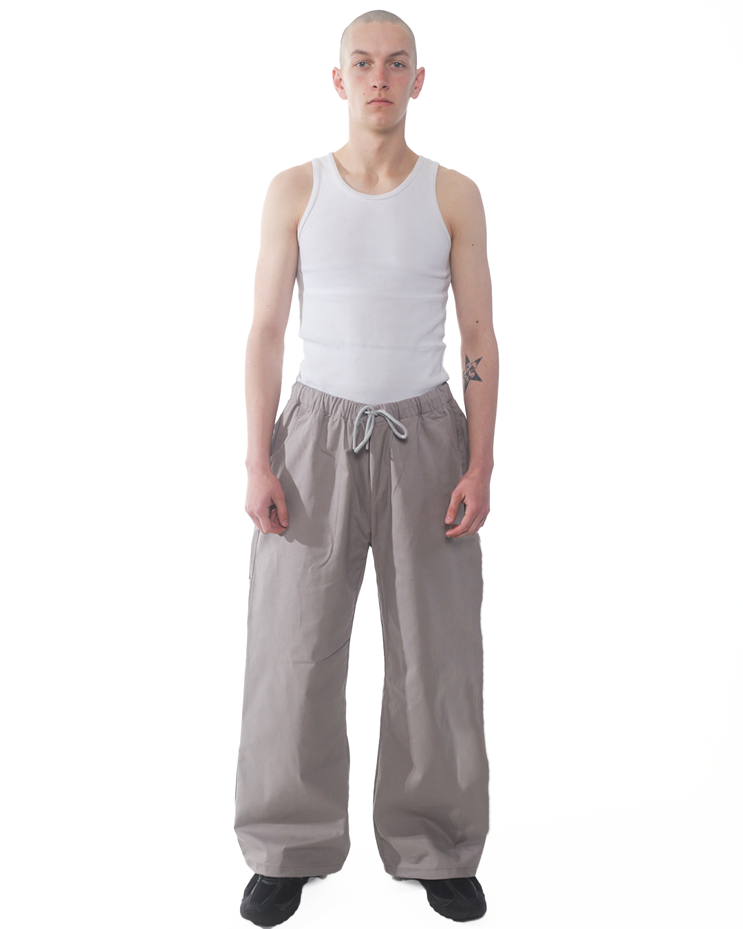 Gray Canvas Pants