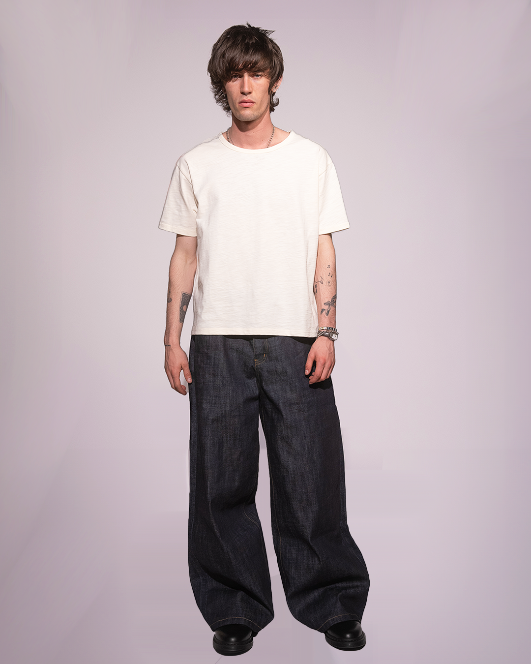 RAW INDIGO JAPANESE SELVEDGE BAGGY JEANS