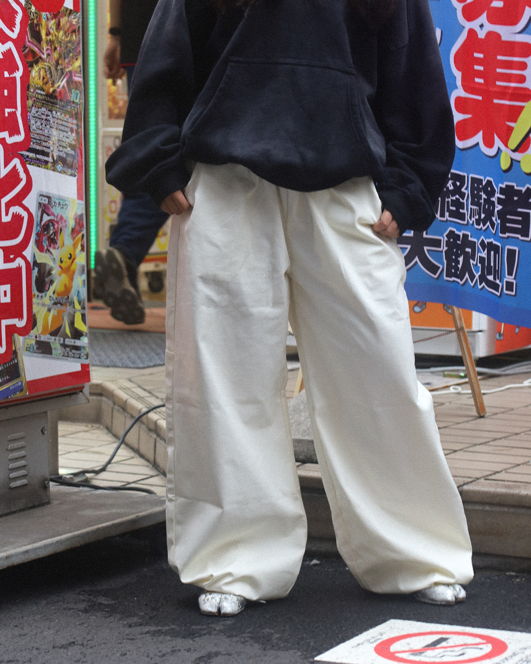 Off White Canvas Pants