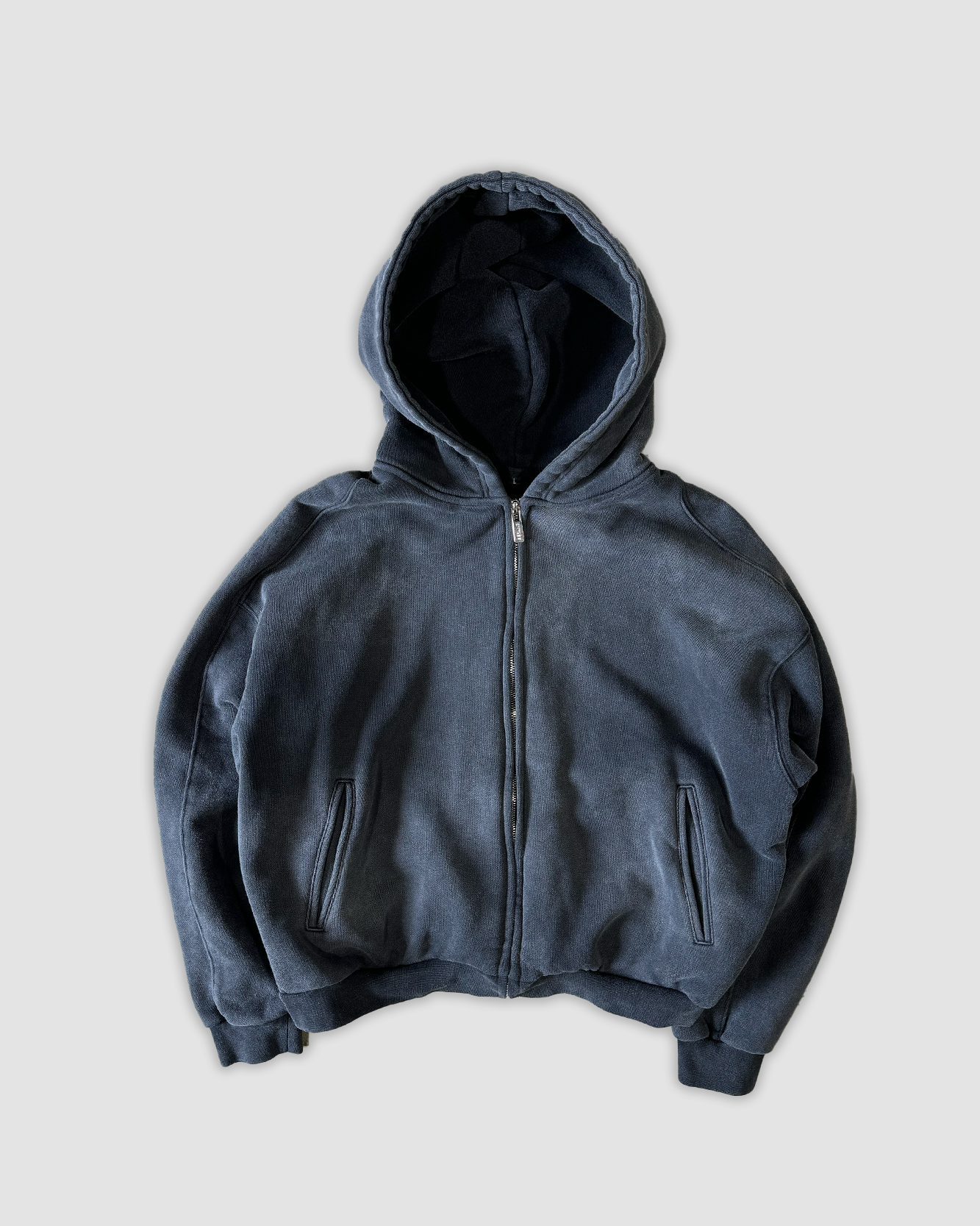 SUNFADED BLACK ZIP UP